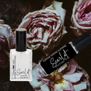 Scarlet Gothic Perfume Roll On Oil -Spooky Scents Parfum Rollerball Goth Perfume-Sensual Witchy Perfume Oil Sexy -Feminine Fragrance Sultry