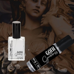 Goth Goddess Perfume- Roll On Perfume - Gothic Scents -Aphrodisiac Plum + Black Raspberry Amber + Vanilla- Roller Ball Halloween Fragrance
