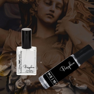 Persephone Perfume Gothic Roll On Perfume Oil- Goth Scents Roller Ball Nectarine + Peach + Acacia Honey- Unique Fragrance - Indie - Niche