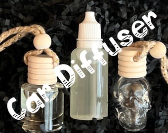 Hanging Car Diffuser-Halloween Gothic Car Fragrance -Skull Diffuser-Spooky and Unique Car Scents-Skull Car Air Freshener-Car Oil Diffuser
