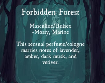 Forbidden Forest Gothic Perfume-Roll On Oil Spooky Perfume-Gothic Scents Perfume Spray- Horror Roller Ball Halloween Mossy Marine Fragrance