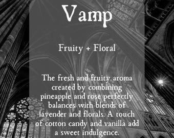 Vamp Gothic Perfume Oil | Vampire Roll-On Perfume | Spun Vanilla Rose & Lavender Fragrance | Witchy Perfume | Dark Romantic Gift