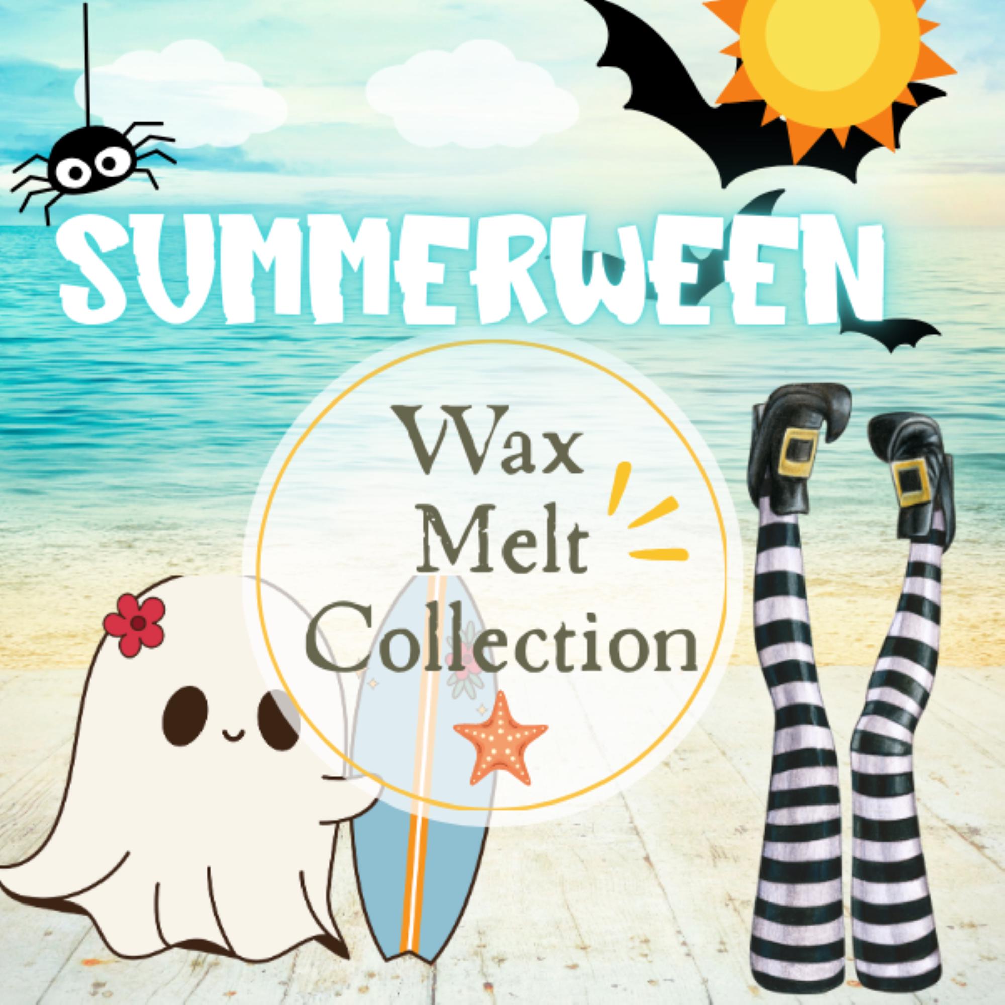 Summerween Halloween Wax Melt Collection -Spooky Wax Melt- Fruity Scent Bakery Scents Gothic Wax Melt- Creepy + Horror Theme - Witchy Gifts