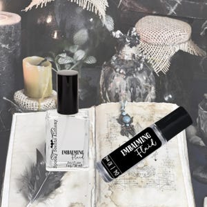 Embalming Fluid Roll On Perfume Oil-Goth Scents Cologne-Unique Earthy Woodsy Gothic Fragrance - Rosewood + Black Amber + Tonka Bean- Spooky