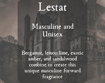 Lestat Vampire Gothic Perfume Roll On Oil -Spooky Gothic Scents Mysterious -Roller Ball Travel Size- Unique Masculine Goth Cologne Fragrance