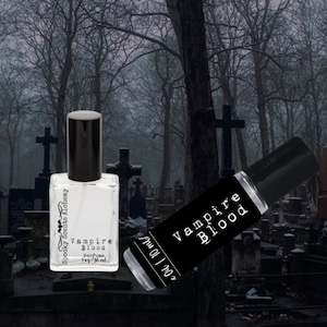Vampire Blood Gothic Roll On Perfume Oil -Goth Fragrance Roller Ball Unique - Sensual- Spooky Fragrance - Halloween Rollerball Perfume
