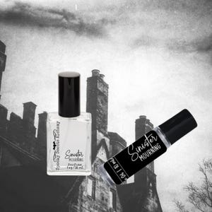 Sinister Mourning Gothic Perfume Roll On -Witch Perfume Oil- Halloween Roller Ball- Peach + Dragonfruit Fruity Scented Perfume Spooky Gift