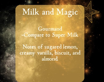 Milk+Magic Gothic Perfume Roll On Perfume Oil -Spooky Gothic Scents Perfume Spray- Gourmand Rollerball-Super Milk- Lemon + Creamy Vanilla