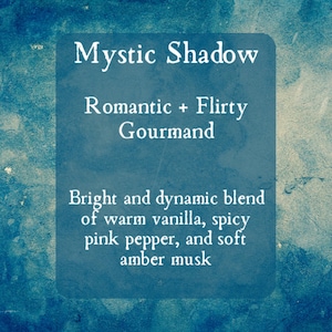 Mystic Shadow Gothic Perfume Roll On -Spooky Perfume Oil- Halloween Roller Ball- Pink Pepper + Pear + Vanilla Scented Perfume - Spooky Gift