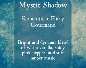 Mystic Shadow Gothic Perfume Roll On -Spooky Perfume Oil- Halloween Roller Ball- Pink Pepper + Pear + Vanilla Scented Perfume - Spooky Gift