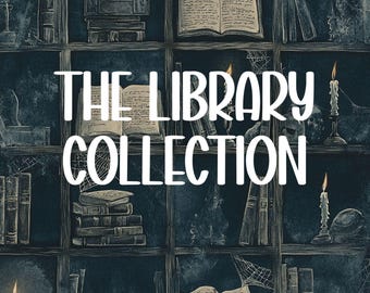 The Library Collection Halloween Wax Melt- Gothic Spooky Scents -Gift for Readers Bookish Wax Melt-Bookstore Themed Wax Melts Wizard Themed
