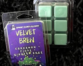 Velvet Brew Halloween Wax Melt-Witchy Wax Melt-Gothic Wax Melts- Black Magick Wax Melts -Spooky Wax Melts Gifts- Fall-Autumn-Spicy Fragrance