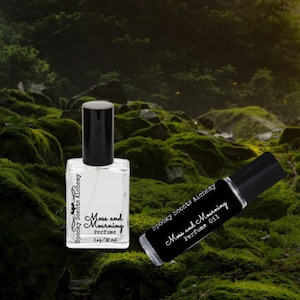 Moss and Mourning Gothic Perfume Roll On - Earthy Goth Scents Moss Perfume- Roller Ball Halloween Fragrance - Earthy Perfume Woodsy Scent