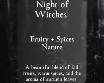 Night of Witches Gothic Perfume Roll On Perfume Oil - Fall Leaves Gothic Perfume- Roller Ball Haunted Perfume -Halloween Witchy Perfume