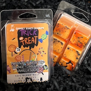 Trick or Treat Halloween Wax Melt Collection-Spooky Wax Melts-Gothic Wax Melts -Spooky Gifts- Halloween Decor -Fall Autumn-Gourmand Scented