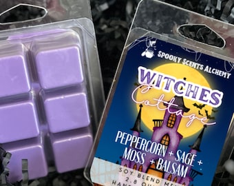 Witches Cottage Halloween Wax Melt -Apothecary Wax Melt- Energy Cleansing Intention Protection- Gothic Wax Melt -Witchy Gothic Fragrance