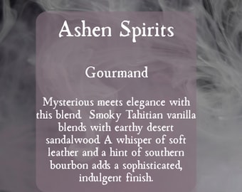 Ashen Spirits Gothic Perfume Roll On Perfume Oil - Smoky Vanilla Gothic Perfume- Roller Ball Haunted Perfume - Spooky Gift- Witchy Perfume