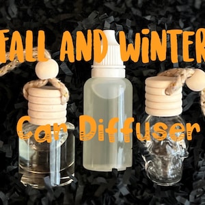 Fall Autumn Winter Hanging Car Diffuser-Halloween Gothic Car Fragrance-Spooky Scents-Car Air Freshener-Car Oil Diffuser-Holiday Scents