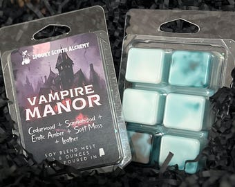 Vampire Manor Halloween Wax Melt Collection-Spooky Wax Melts-Gothic Barn Wood -Spooky Gifts Vampire -Halloween Decor-Fall Autumn- Horror Wax