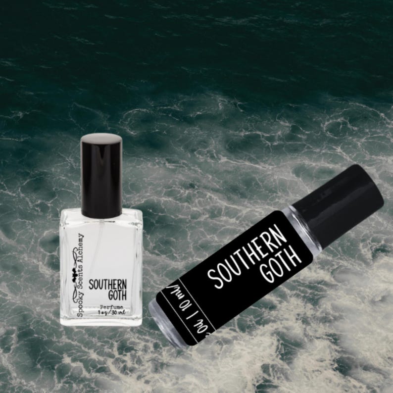 Southern Goth Gothic Roll On Perfume Oil-Spooky Scents Roller Ball-Unique Halloween Perfume Beach Coconut + Oahu Dragonfruit + Saltwater zdjęcie 2