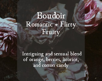Boudoir Gothic Perfume Roll On Perfume Oil-Flirty Perfume Spray-Sweet Berries+Cotton Candy-Romantic Roller Ball Candy Scented Goth Fragrance