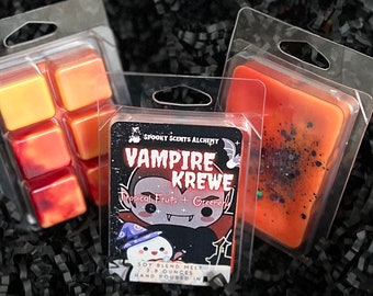 Vampire Krewe Halloween Wax Melt - Witchy Wax Melt Gothic Fragrance - Spooky Wax Melt Horror Themed - Volcano Vampire Wax Melt Summerween