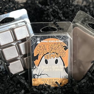 Bat Ashes and Ghost Remains Halloween Wax Melt- Gothic Fragrance Spooky Scents- Cozy Birch Autumn Fall Melts- Horror Wax Melt- Witchy Wax