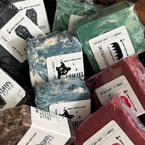 Halloween Soap Bar Spooky Bath and Body Gothic Skincare -Horror Body Care Natural Handmade Soap - Haunted Soapery - Gothic Soap Bar