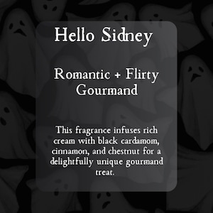 Hello, Sidney Gothic Perfume Roll On Oil-Spooky Gothic Fragrance Halloween Rollerball-Sexy Perfume-Seductive Black Cardamom Gourmand Perfume