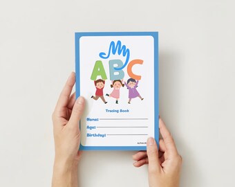 ABC writing book, ABC Tracing book, First ABC Book, Alphabet book, Writing Letter Worksheet, printable Alphabet Sheets Child, Kindergarten