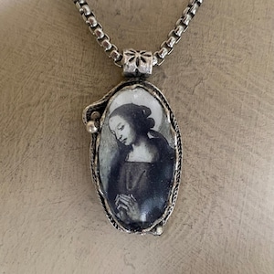 On sale, My Prayer, Renaissance Madonna necklace