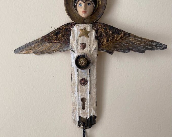 Reserved for Debra, Salvage Angel, Repurposed Antique Hardware Upcycled ...