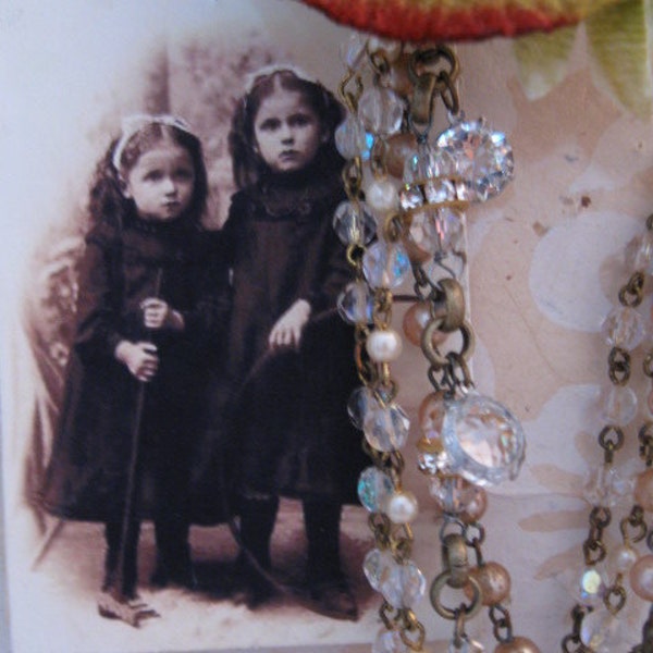 Poetic Convergence... vintage assemblage bracelet