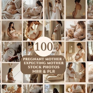 100 Pregnant Mother Stock Photos, Expecting Mother Images, Mom Aesthetic Photo,   Motherhood Photos Faceless Marketing MRR PLR Instagram
