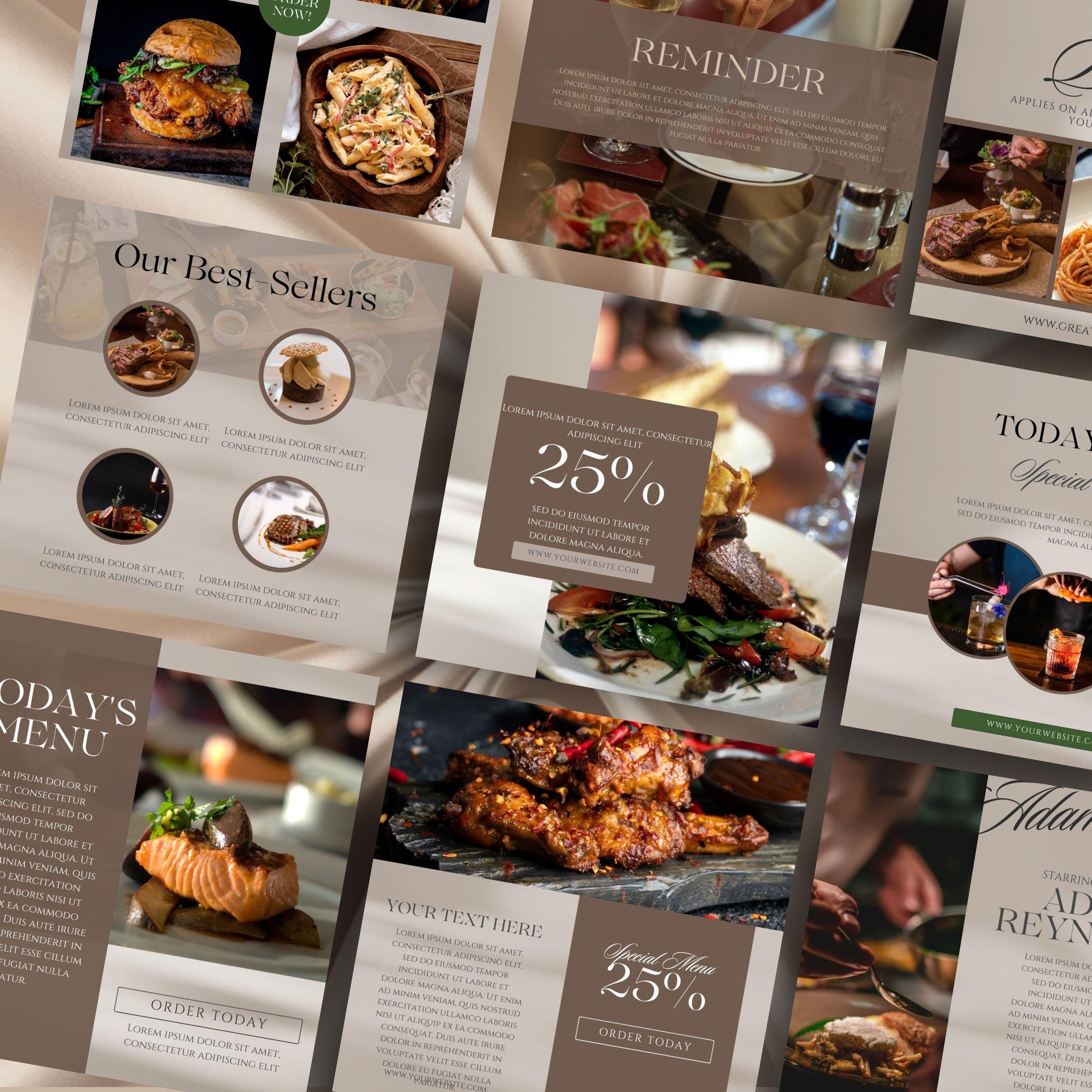 50 Food Instagram Template, Restaurant Instagram Post Template ...