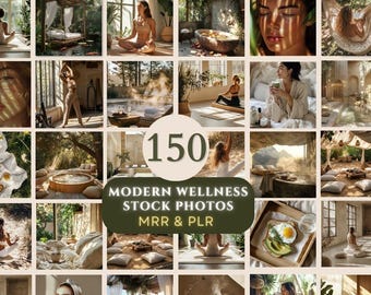150 Modern Wellness Stock Photos Holistic Wellness Stock Image Wellness Photos Mindfulness Social Media Faceless Marketing MRR PLR Instagram