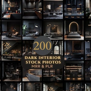 200 Fotos de Interiores Escuros Imagens de Interiores de Casas Luxuosas Escuras Imagens de Interiores de Casas Luxuosas Escuras Marketing de Fotos do Instagram de Designers de Interiores Sem Rosto MRR PLR Instagram