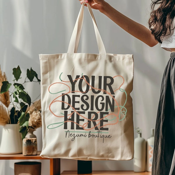 Tote Bag Mockup, canvas tote bag mockup, print on demand mockup, tote mockup, digital mockup