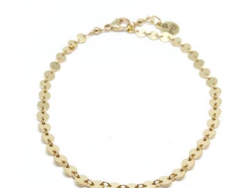 Gold Disc Anklet  | Ankle Bracelet