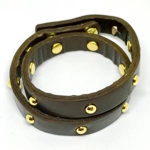 Leather wrap bracelet/choker