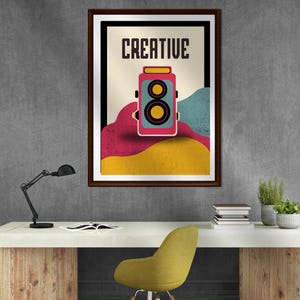 Retro Fotografie Poster 4er Set - Fotografie Geschenk | Fotografie-Liebhaber | Vintage Ästhetische Wandkunst | Fotograf | Fotografie Wandkunst