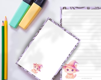 Kitten Letter Writing Set - A4/A5 Lined or Plain Writing Paper
