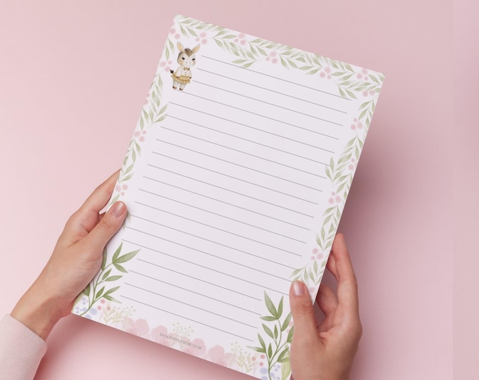 Donkey Letter Writing Paper – A4 or A5 Lined or Unlined with Envelopes & Stickers