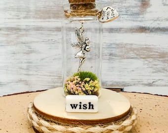 Back to School Gift, Handmade Desk Decor Charm, Glass Jar , Teacher Keepsake