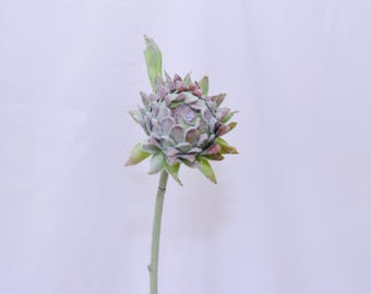 Artificial Artichoke Stem, Faux Greenery Accent, Lifelike Rustic Floral Decoration, Home Flower Decor, DIY Arrangements, Wedding Centerpiece