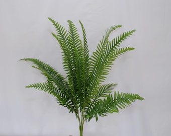 Artificial Fern Plant, Tropical Plant, Realistic Greenery, Home Floral Decor, Faux Fern Frond, Indoor Decoration, Wedding Arrangement Filler