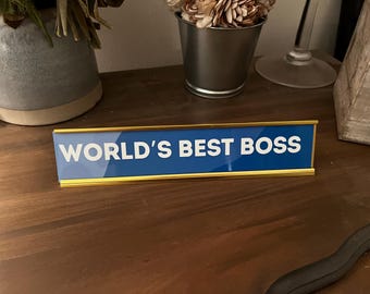 CUSTOM NAME PLATE  for your desk