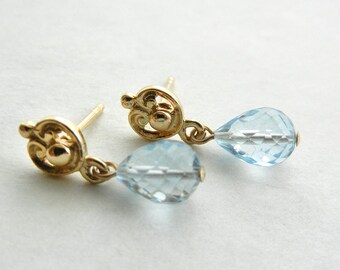 Blue Topaz Earrings