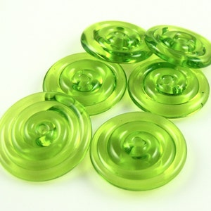 Lime Green Lampwork Glass Disc Beads, Jewelry Making Supplies, Craft Bead Supplies, Swirl Beads