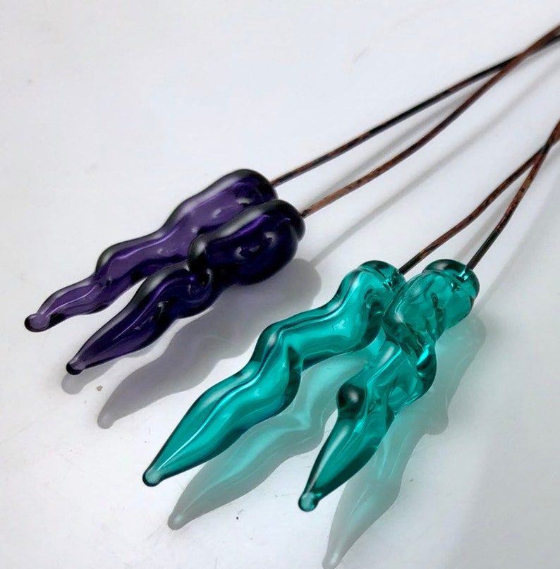 Paired Up Twisted Swirl Copper Headpins
